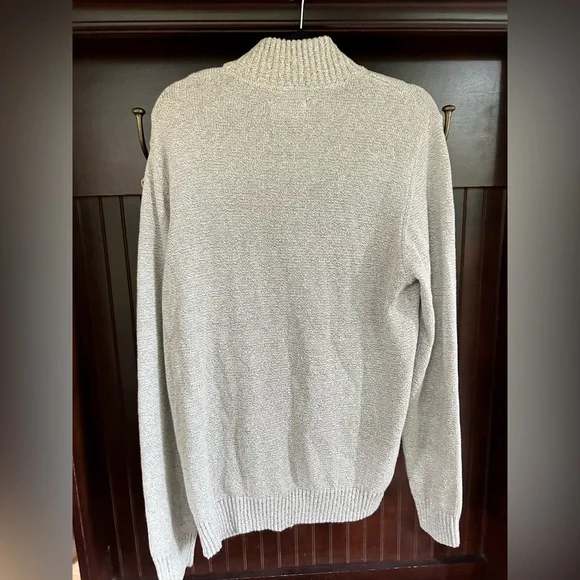 NWT EVEN TIDE Pete Snowheather Textured Quarter Zip Long Sleeve Sweater Mens XL - Picture 10 of 12